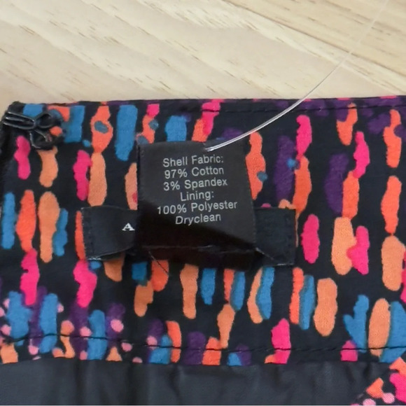 Ann Taylor Colorful Boho Pencil Lined Skirt Size 6 Back Zip Retro - Picture 8 of 8